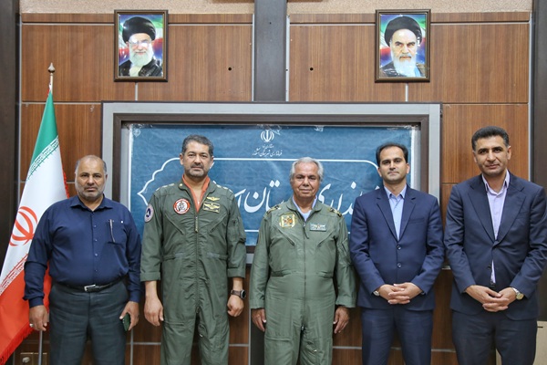 تجلیل از خلبان محمدرضا زارع نژاد اشکذری