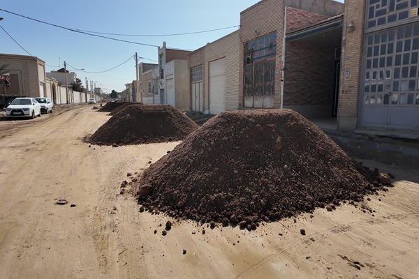 آغاز عملیات عمرانی ساماندهی خیابان آزادگان اشکذر